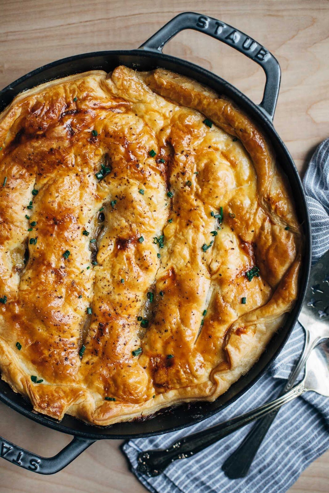 Mushroom and Leek Chicken Pot Pie - Farmer Focus